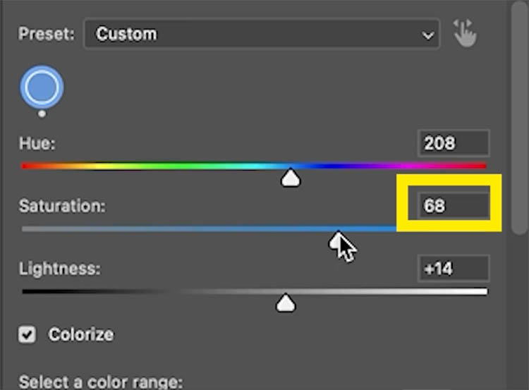 Saturation amount