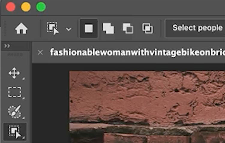 where is The object Selection tool in Photoshop