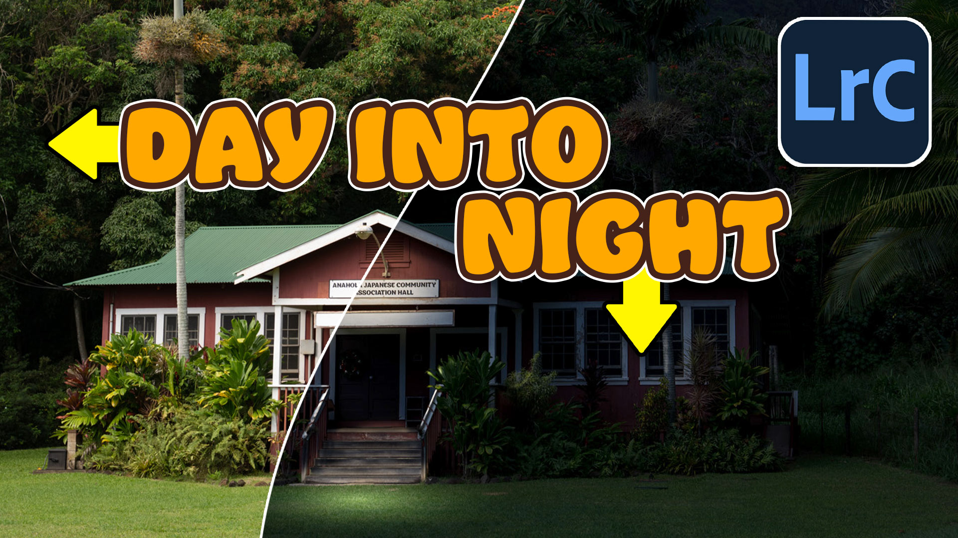 How to turn day to night in Lightroom