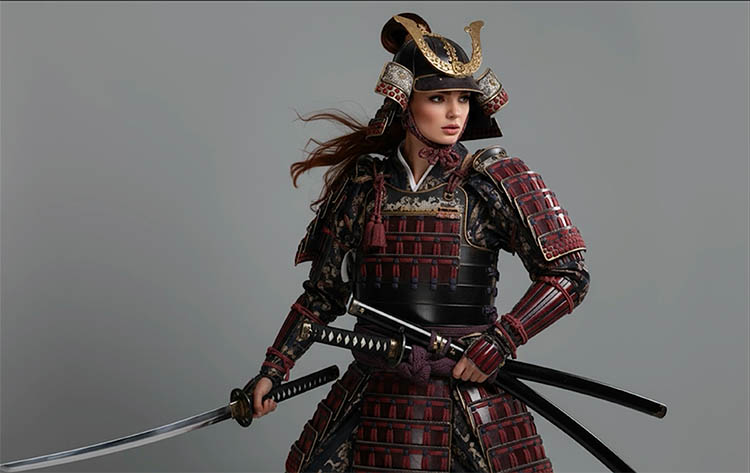 Nana Banana version of Samurai warrior outfit