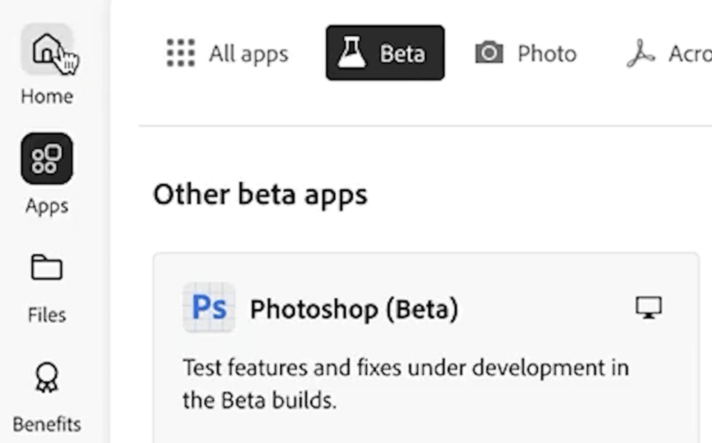 download photoshop beta