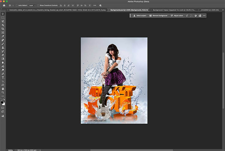 Low-resolution image before upscaling in Photoshop