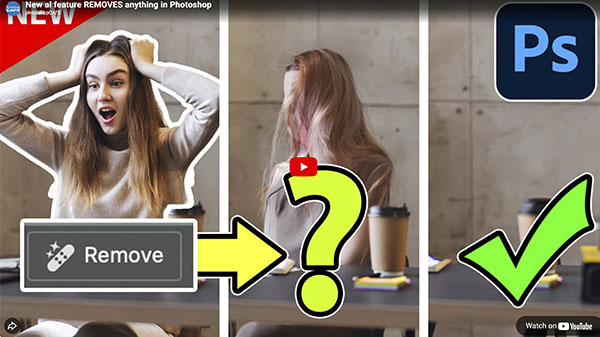 generative remove in Photoshop