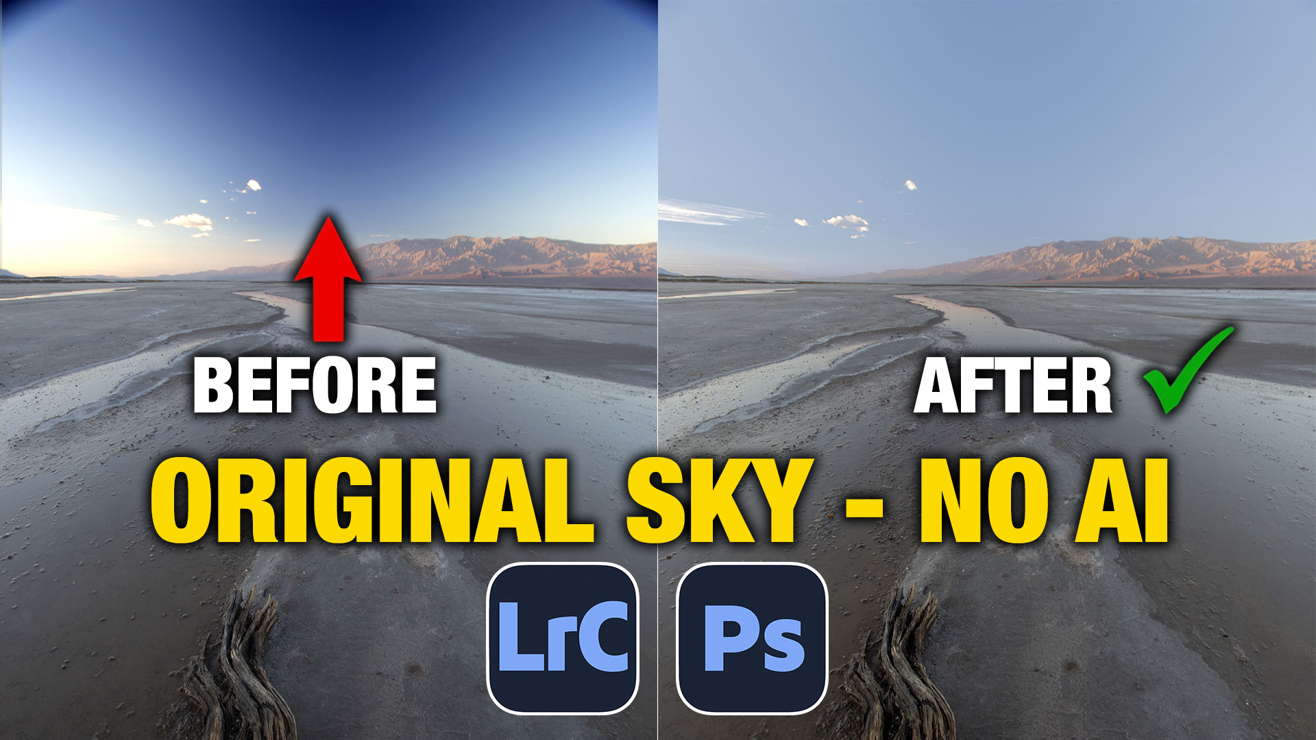 Smooth Uneven Skies Using Point Color in Lightroom or Camera RAW