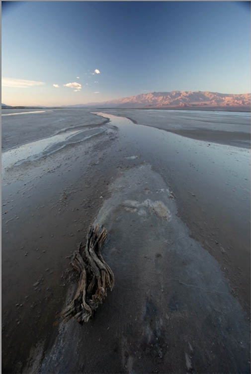 Patchy sky effect from wide angle lens photography