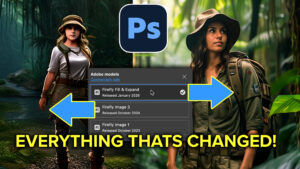 Photoshop, Firefly Fill and expand model. Everything that’s new