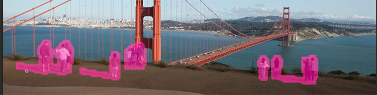 people and shows are highlighted