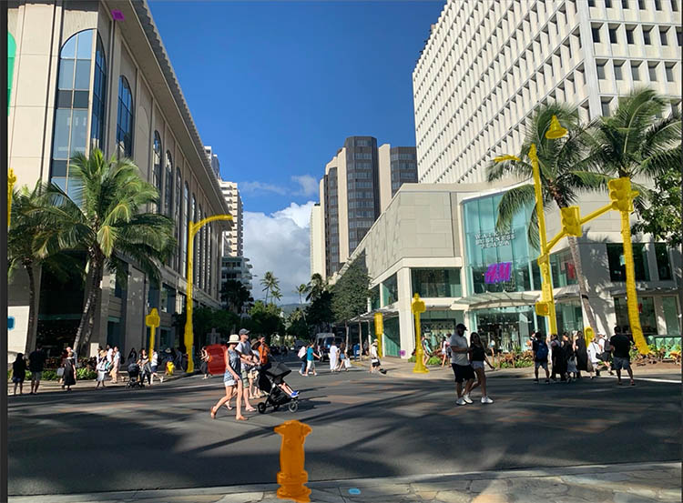 highlight fire hydrant to remove from photo