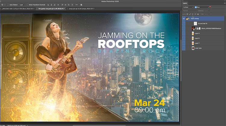 organized layers panel