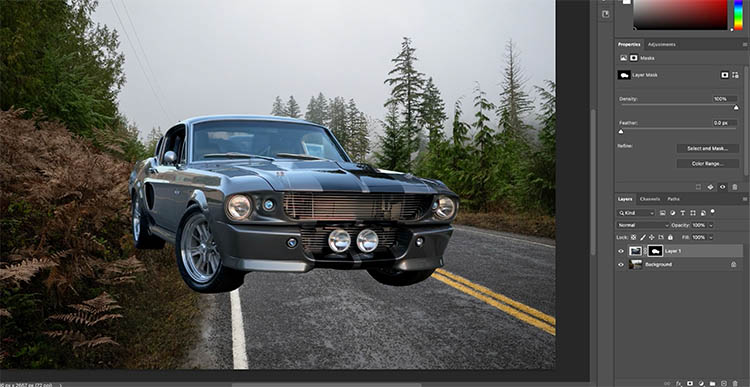 select and scale the car