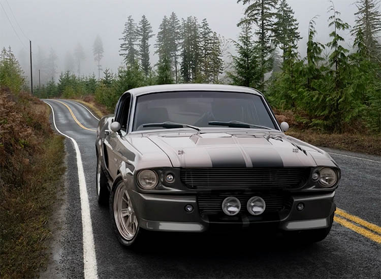 harmonized car with background