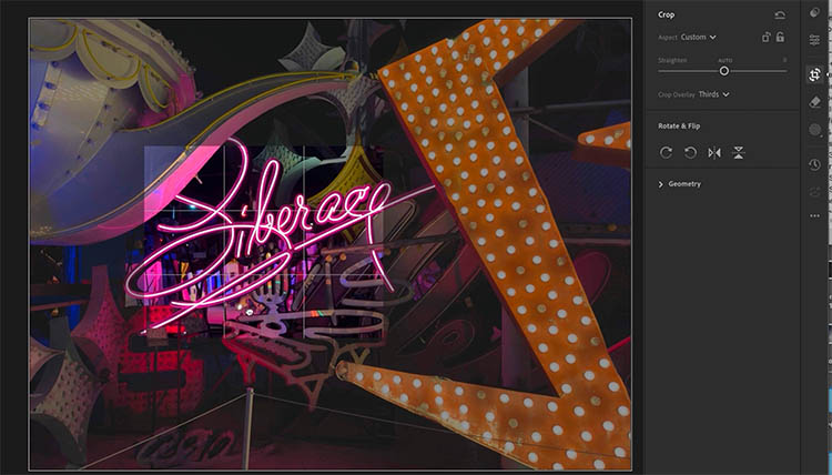 Crop tool zoom and pan adjustment