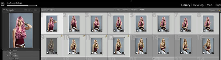 Lightroom Classic background sync progress