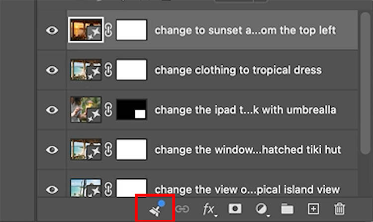 layer cleanup in Photoshop
