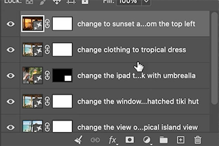 automatically rename layers in Photoshop