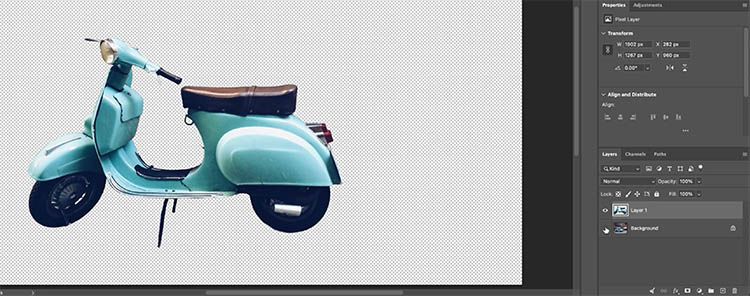 remove background from the Vesper