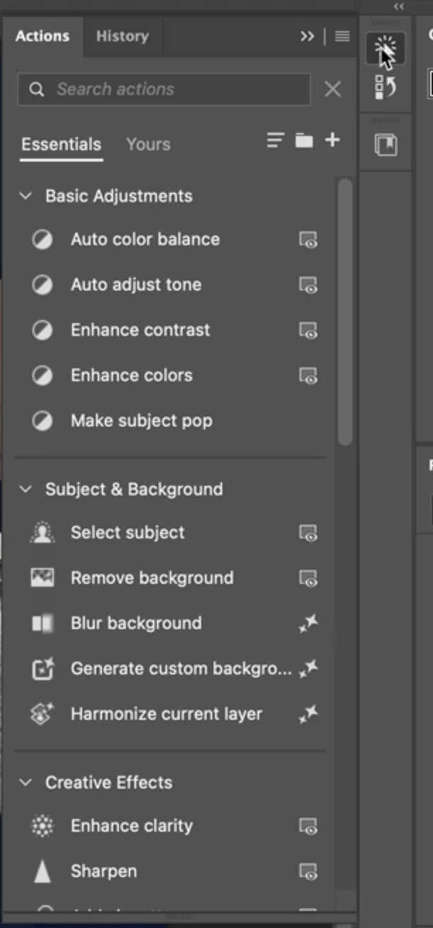 New Layers panel in Photoshop