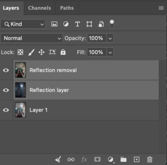 new reflections layers are created