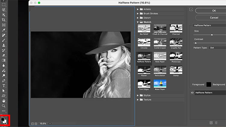 Filter Gallery, pop dots