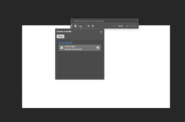 how to access Generative Fill from anywhere