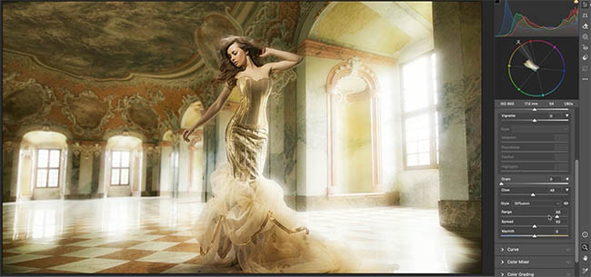 Diffusion glow effect applied to a photograph